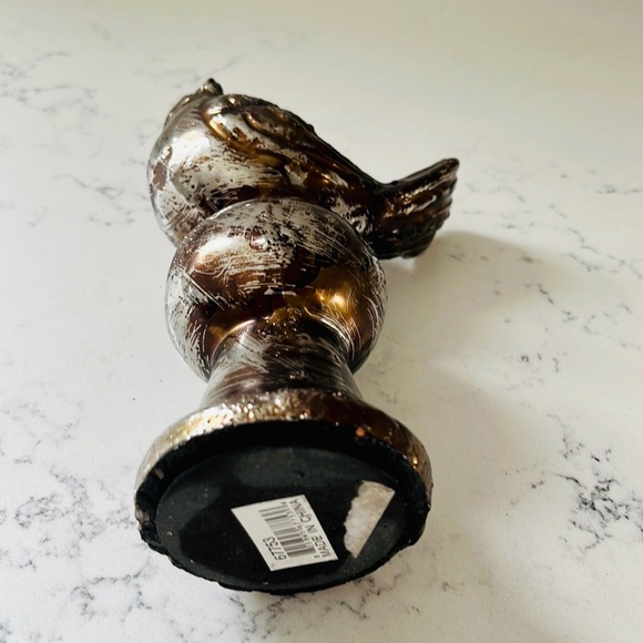 Ceramic metallic color brown color decorative bird - Picture 10 of 11